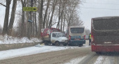 В Рязани в аварию попали «ГАЗель» с автобусом