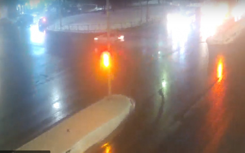 На Московском шоссе столкнулось три автомобиля: видео с места ДТП