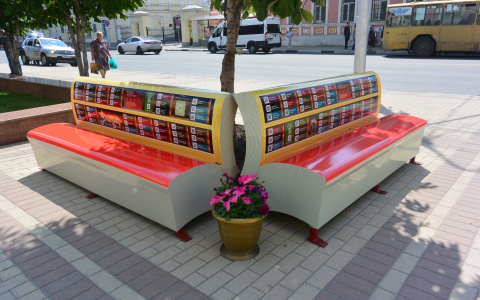 Присядь и почитай: в Рязани появились литературные скамейки с виртуальной библиотекой