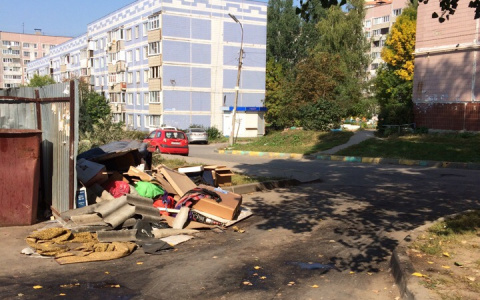 "Невозможно к дому проехать": рязанцы пожаловались на свалку мусора возле дома