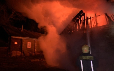 64-летний житель Рыбновского района сгорел в собственном доме