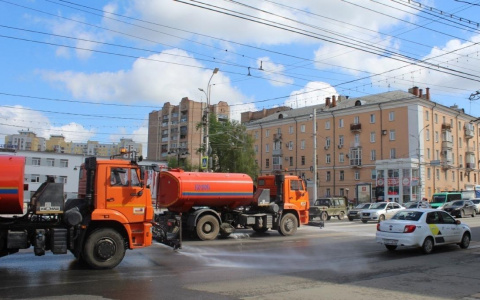 3,3 миллиона квадратных метров: в Рязани продолжается дезинфекция улиц