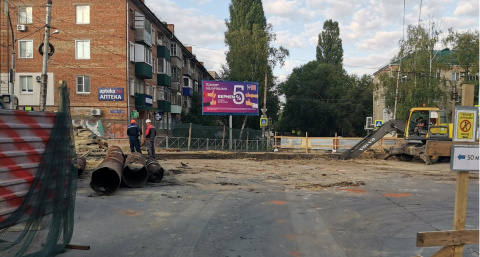 В Рязани приступили к ремонту теплосетей на улице Гайдара