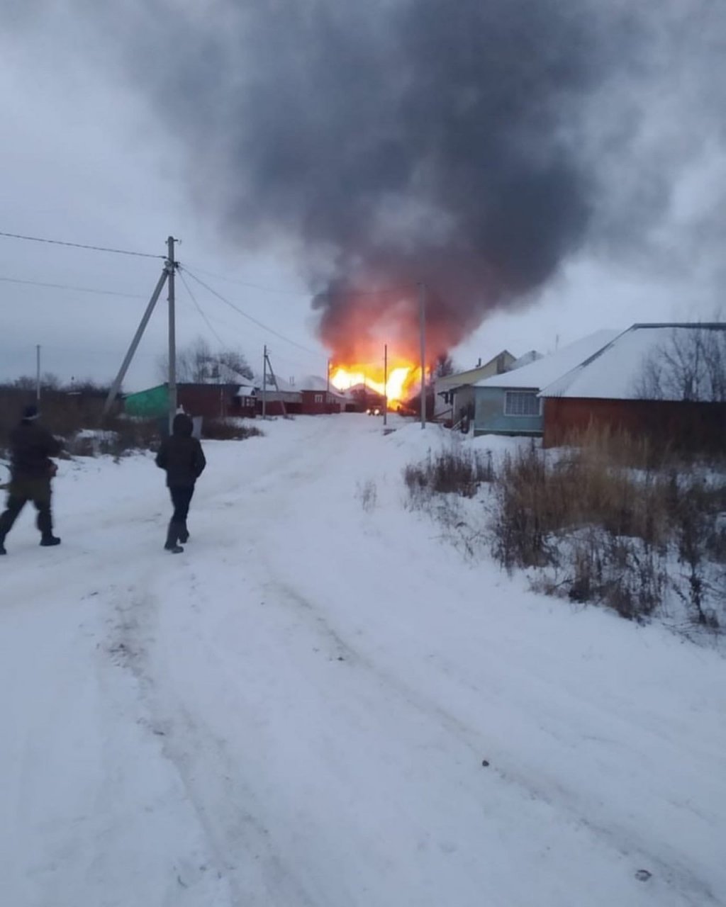 В селе Аргамаково сгорел дом